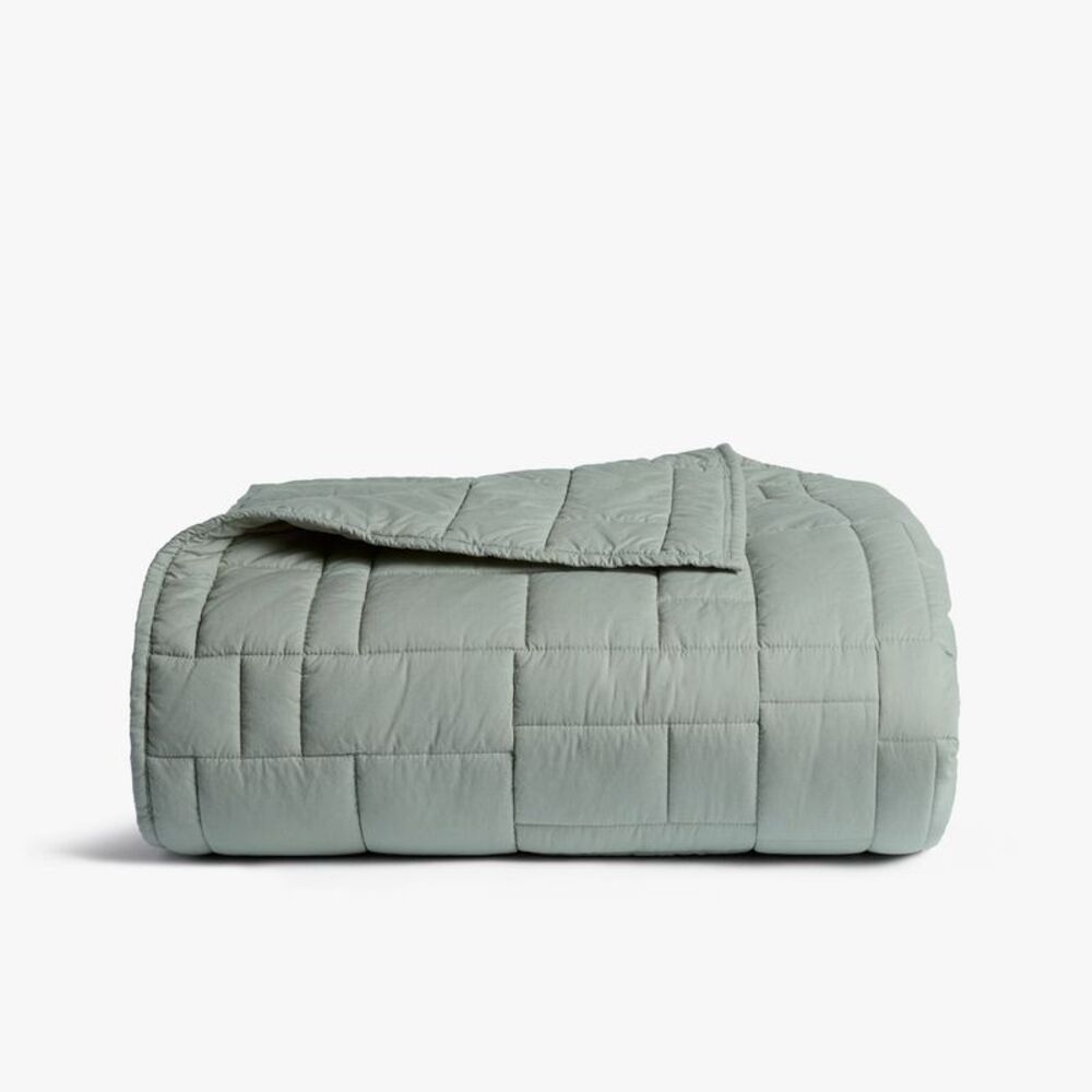 King/California King Cozy Block Quilt Jade - Parachute for Target